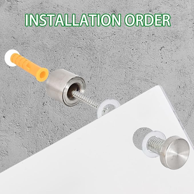 iCAGY Clear Acrylic Dry Erase Board for Wall - Large Wall-Mounted Whiteboard for Office Home and Kids - Sleek Design, Easy Installation, Rounded Corner, 36" x 48", Clear