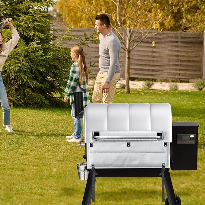 Insulation Blanket for Traeger Pro 780 Series TFB78GZEC TFB78GLEC and Ironwood 885 Series TFB89BLFC Wood Pellet Smoker Grill,BAC627 Pro 780 Insulation Blanket Grill Accessory for Winter Smoking,Silver