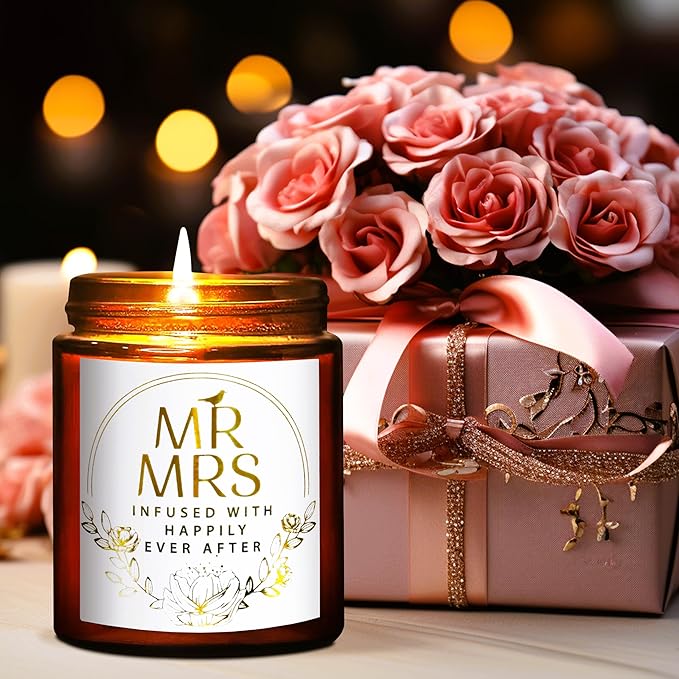 You're Engaged Candle - Engagement Gifts for Couples - Just Engaged Gifts for Her, Bride to Be - Engagement Party Decorations - Lavender Vanilla Soy Candle for Relaxation & Stress Relief