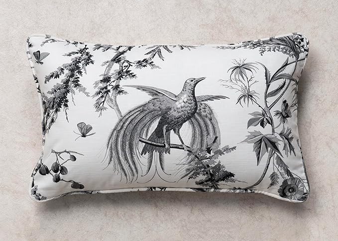 Maison d' Hermine Decorative Pillow Covers 12x20 Inch Rectangle 100% Cotton Throw Pillow Covers with Invisible Zipper for Living Room Couch, Chair, Sofas, Bedroom, Home (Paradise - Mid Night)