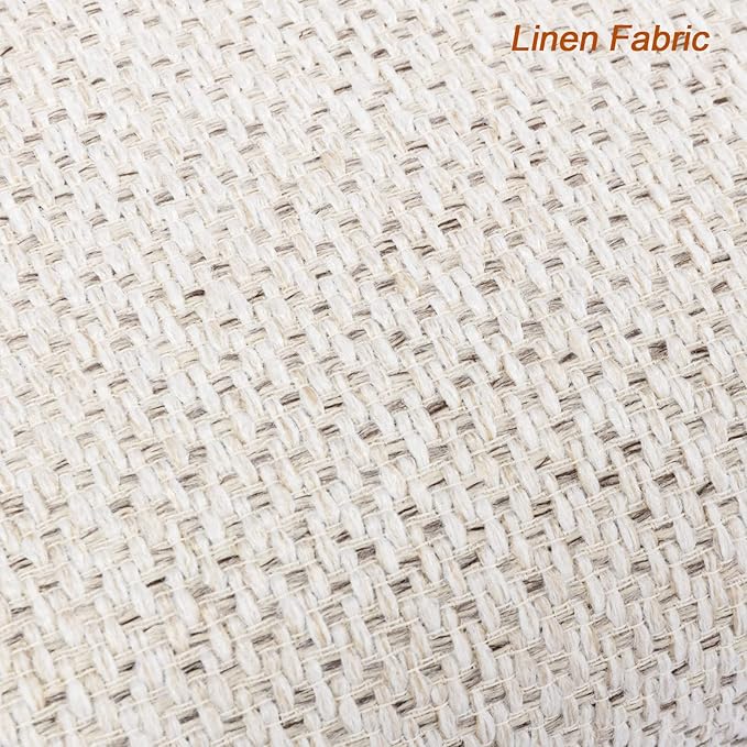 Zesthouse Upholstered Shoe Bench Entryway with Storage, Comfy Line Fabric Bench for Bedroom End of Bed, Metal Shoe Rack for Closet Hallway Doorway Living Room Mudroom, Beige