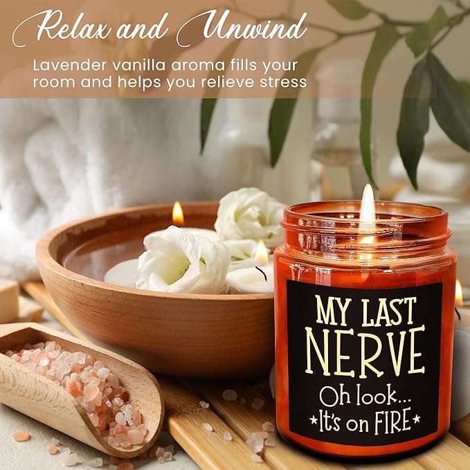 Boss Gifts for Women, Men - Fun Relaxing Candles - Funny Gift for Boss Female, Her, Mom, Boss Lady - Birthday, Thank You for Coworker Nurse Teacher Friend - Natural Soy Wax Jar Candle for Home