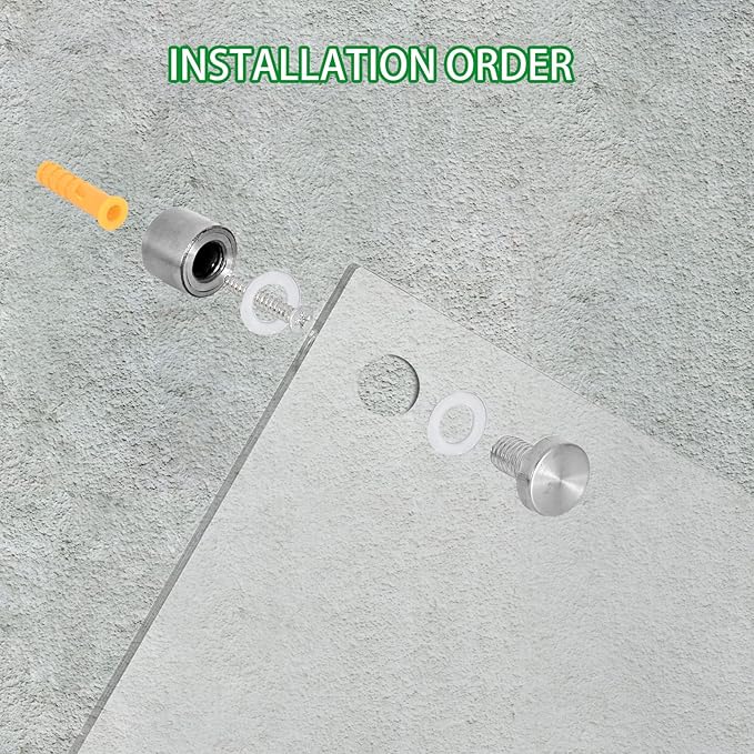 iCAGY Clear Acrylic Dry Erase Board for Wall - Wall-Mounted Whiteboard for Office Home and Kids - Sleek Design, Easy Installation, Rounded Corner, 18" x 24", Clear