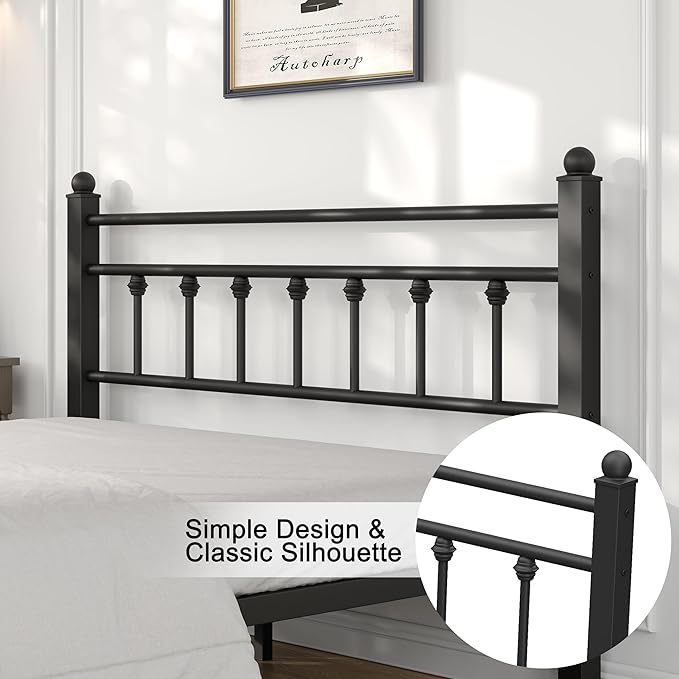 Full Bed Frame with Smart LED Lights, Storage Headboard and USB Charging Station,Heavy Duty Wooden Slats, No Box Spring Needed, Noise Free, Easy Assembly (Retro Black, Full)