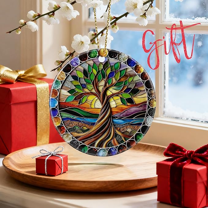 Tree of Life Ornament, Christmas Ornaments, Holiday Ornament, Christmas Tree Decorations, Tree of Life Gifts, Housewarming Gifts, Gift Exchange & Gift Idea, Giftbox Included