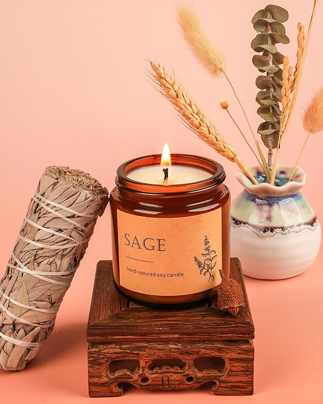 4 Count Winter Fall Candle Set, Home Scented Candles, Stress Reducing Candle Gift Set, Holiday Celebration for Ladies, Birthday, Valentine's Day, Christmas, 4 oz.