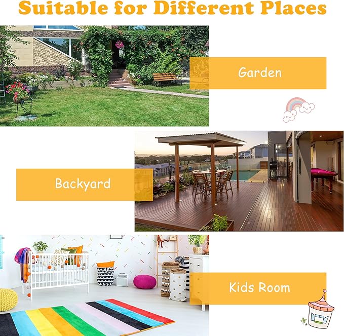 HONEY JOY Kids Picnic Table, Toddler Plastic Outdoor Table & Bench Set with Umbrella, Children Patio Furniture Set for Backyard Garden, Kids Picnic Tables for Outdoors, Gift for Boys Girls Age 3+