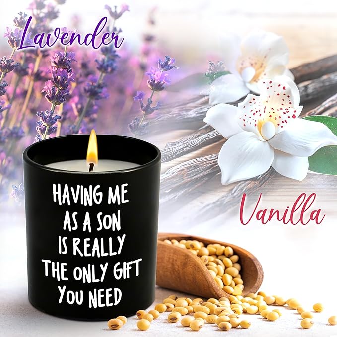 Gifts for Mom Birthday - Long Lasting Vanilla Lavender Scented Candle 10 oz - Mothers Day Fathers Day Mom Birthday Gifts for Women Men, Mama Gift for Mother in Law, Dad Gift Ideas