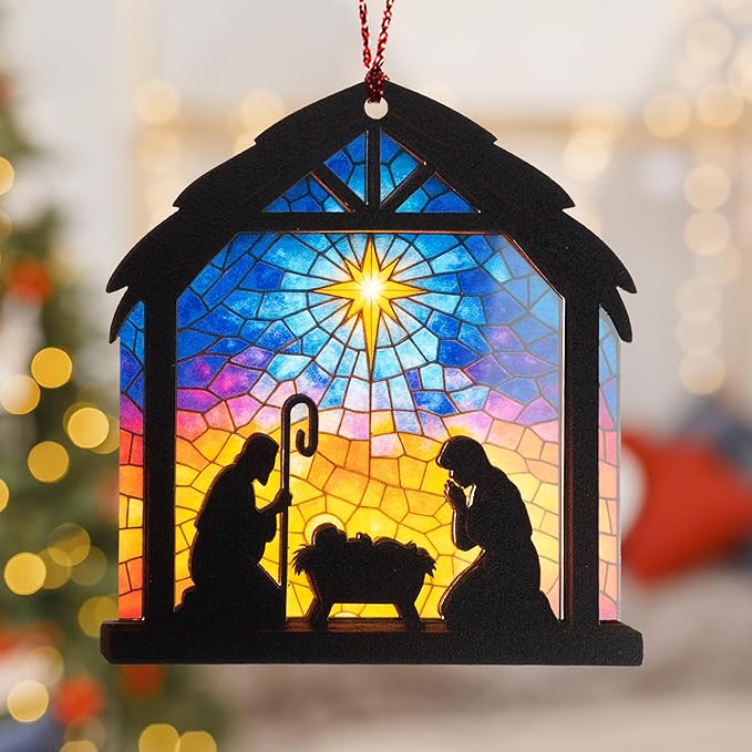 Christmas Ornament 2025 - Christian Christmas Ornaments - Religious Christmas Ornaments - Christmas Ornaments - Christian Christmas Decor - Christmass Decoration