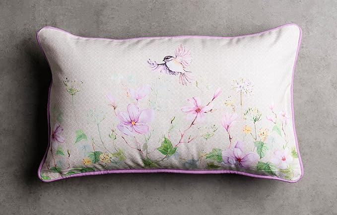 Maison d' Hermine Decorative Pillow Covers 12x20 Inch Rectangle 100% Cotton Throw Pillow Covers with Invisible Zipper for Living Room Couch, Chair, Sofas, Bedroom, Home (Magnolia Mornings)