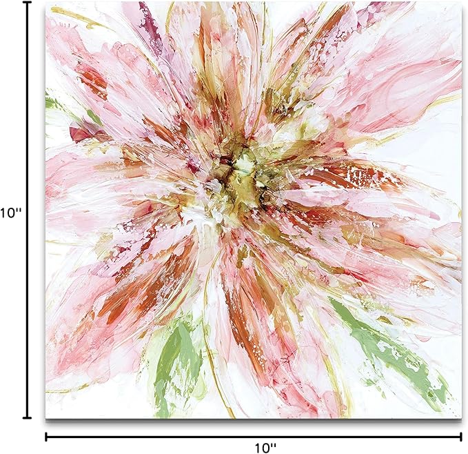 Wexford Home Floral Strokes I -Gallery Wrapped Canvas Art Print 10x10 Multicolor