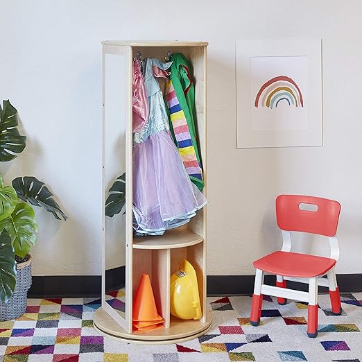 ECR4Kids Classroom Adjustable Chair, Flexible Seating, Red, 2-Pack