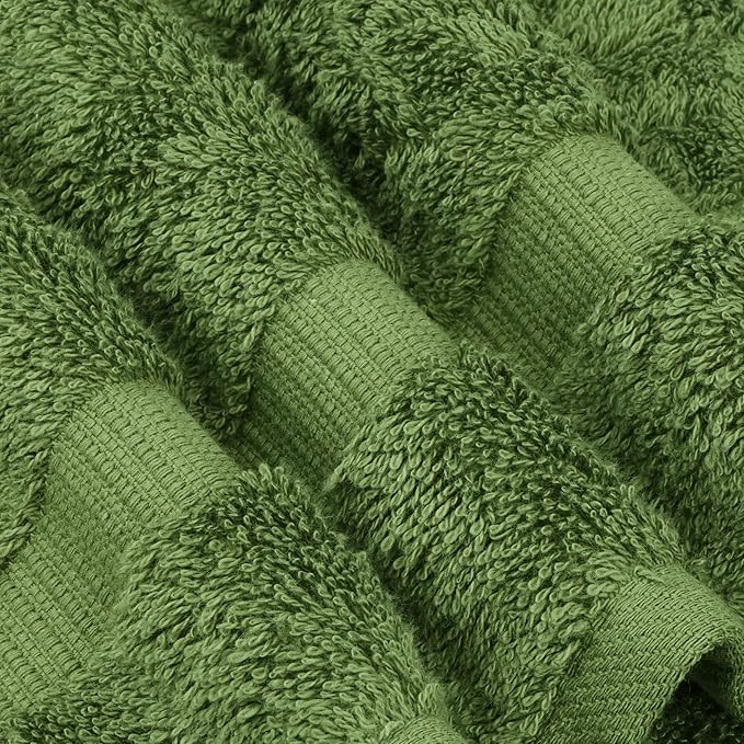 Chakir Turkish Linens Premium Cotton Absorbent Turkish Towels (Hand Towel - 4 Piece Moss)