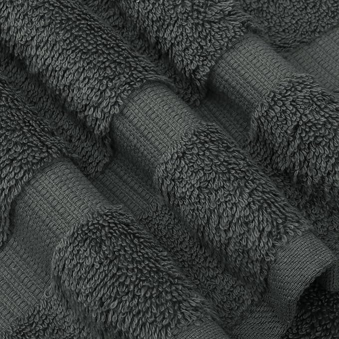 Chakir Turkish Linens Premium Cotton Absorbent Turkish Towels (Hand Towel - 4 Piece Dark Gray)