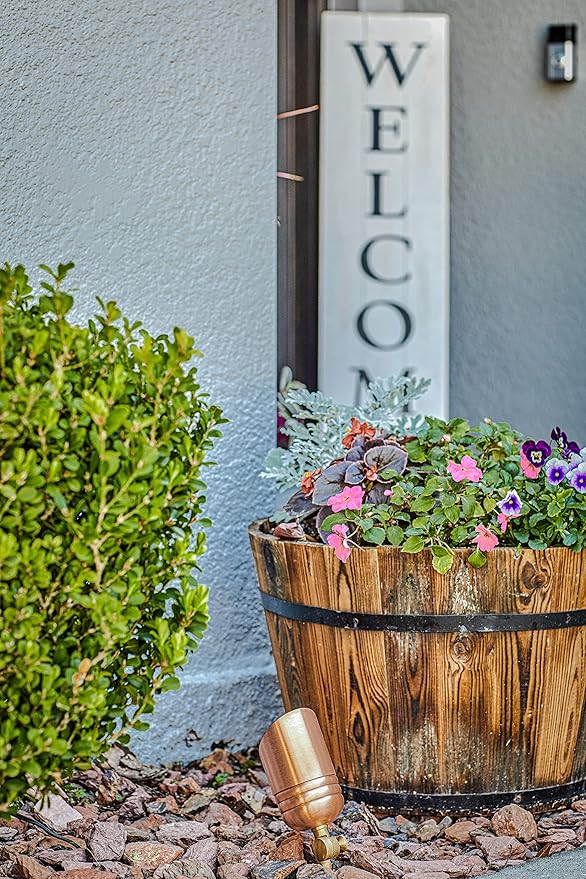 VOLT Fat Boy 12V Solid Copper Outdoor Spotlight for Low Voltage Landscape Lighting of Yard, Lawn, Garden, Patio, Trees & House