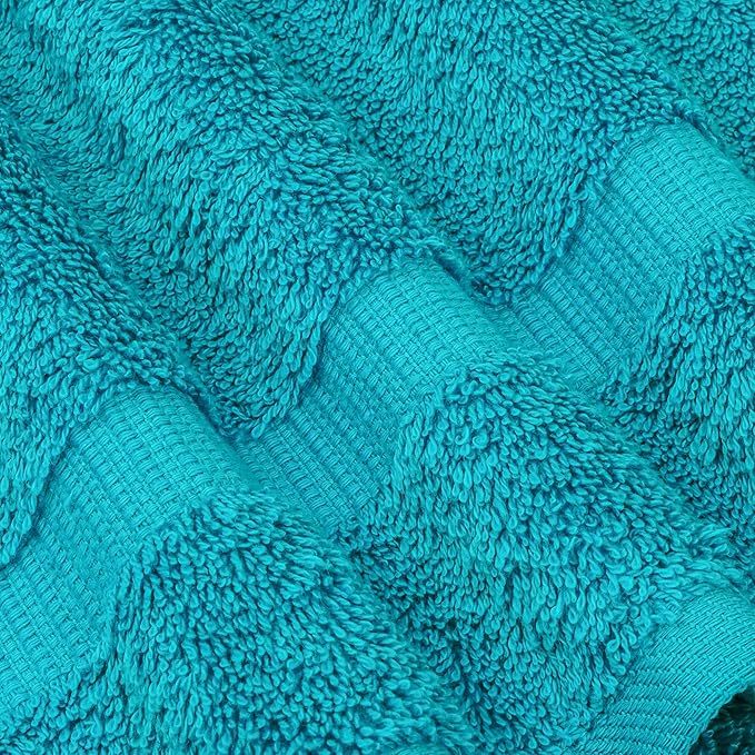 Chakir Turkish Linens | Hotel & Spa Quality 100% Cotton Premium Turkish Towels | Soft & Absorbent (4-Piece Bath Towels, Aqua)