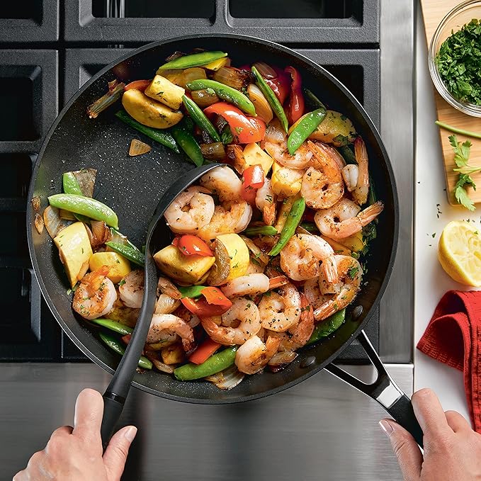 KitchenAid Hard Anodized Nonstick Frying Pan/Skillet, 12.25 Inch, Onyx Black