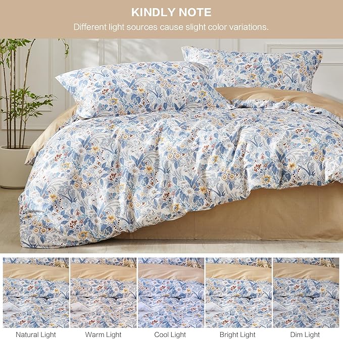 SAPHREAS Full Boho Duvet Cover Green Paisley Bedding Set with 8 Corner Ties and 2 Pillow Shams100% Cotton Reversible Duvet Cover Set with Zipper Closure