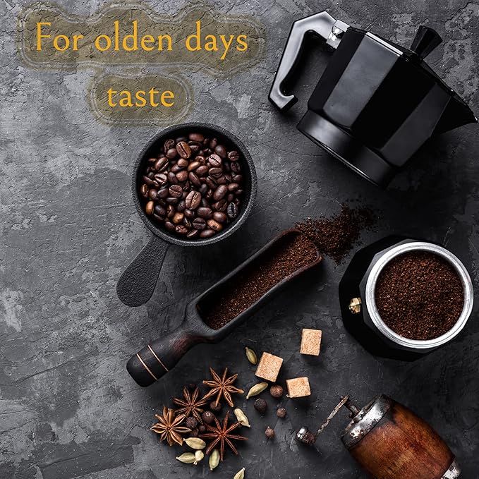 Mixpresso Black 3 Cup Moka Pot Cuban Coffee Maker, Moka Pot for Gas, Electric Stove Top, Classic Italian Coffee Maker, Stovetop Espresso Maker, Camping Pot Makes 3 Espresso Cup 5 Oz - Mug 4.4 Oz