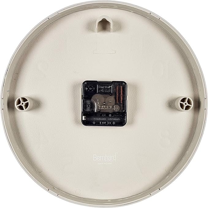 Bernhard Products Purple Wall Clock 10 Inch, Silent Non-Ticking, Quality Quartz 3D Numbers Battery Operated Round Pretty Clock for Kitchen/Office/Kids Bedroom/Baby Nursery Room