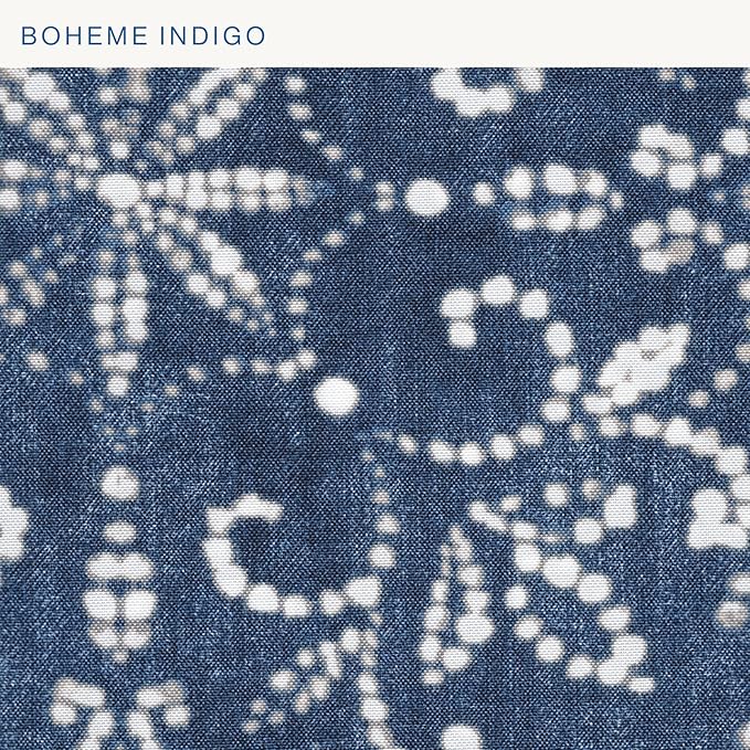 Honeycomb Outdoor Essentials Set of 2 Square Seat Pads, 19 x 19, Boheme Dining Chair Cushions for Patio Furniture