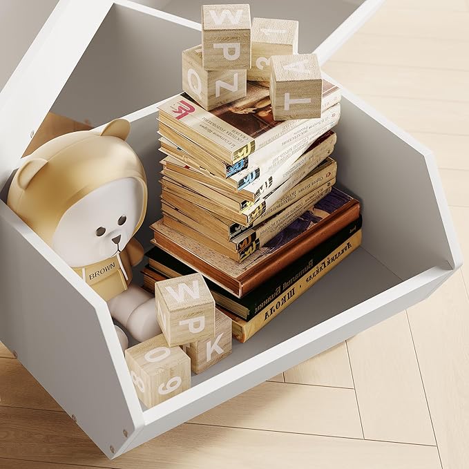 Toy Storage Organizer for Kids, Toy Storage Cabinet with Drawers, Boys and Girls Toy Shelf with Wheels, Toy Organizer Kids Bookshelf with Storage for Nursery, Playroom, Bedroom (Light Grey)