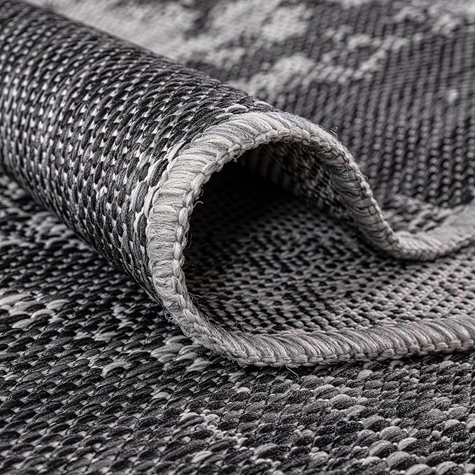 Keen Home Design Terrace Outdoor Area Rug - 10x14 Washable Indoor/Outdoor Rug for Patio, Kitchen, Balcony, Beach, Garden, Deck and Porch, Size: 10'x14'