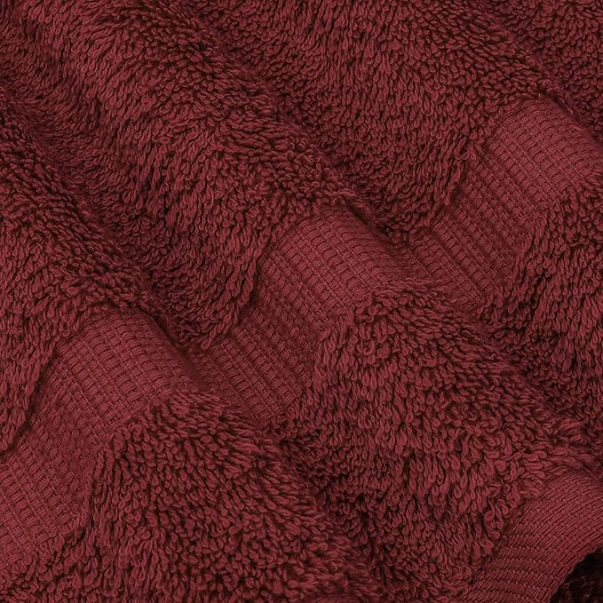 Chakir Turkish Linens | Hotel & Spa Quality 100% Cotton Premium Turkish Towels | Soft & Absorbent (12-Piece Washcloths, Cranberry)