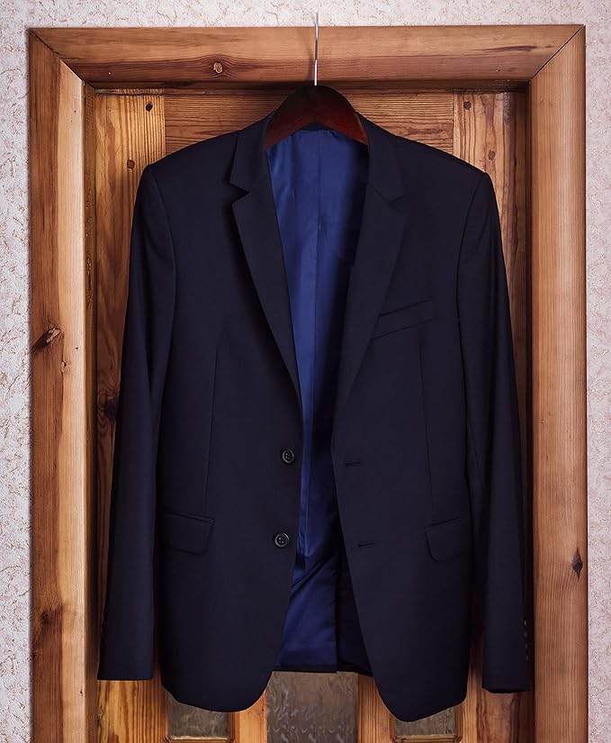 Utopia Home Premium Wooden Hangers 20 Pack - Durable & Slim Coat Hanger - Suit Hanger with 360-Degree Rotatable Hook - Wood Hangers with Shoulder Grooves (Brown Color)