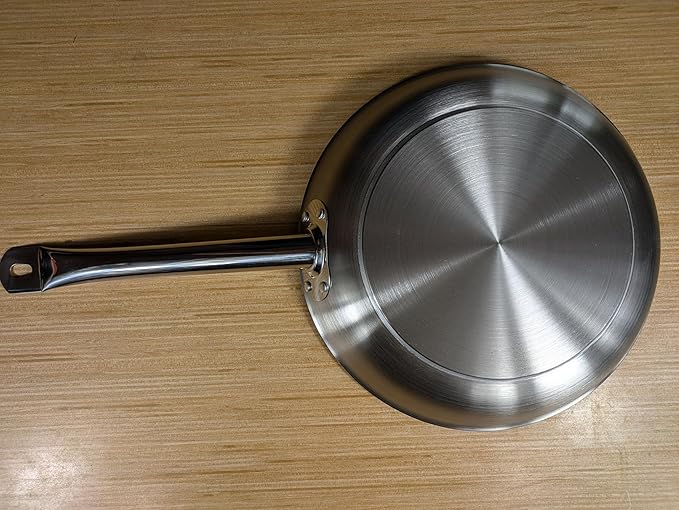 Shawnee 12-Inch Tri-Ply Stainless Steel Frying Pan – Induction & Oven Safe to 500°F – Professional Chef Skillet with Stay-Cool Handle
