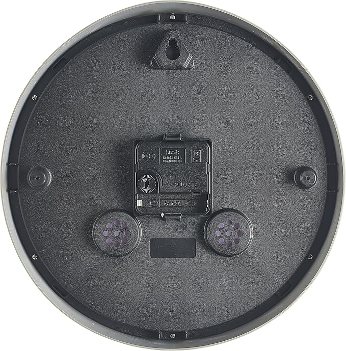 Bernhard Products Colorful Kids Wall Clock 10 Inch Silent Non Ticking Quality Quartz Battery Operated Wall Clocks, Easy to Read 3D Multi Colored Numbers Nursery Classroom Office Kitchen White Frame