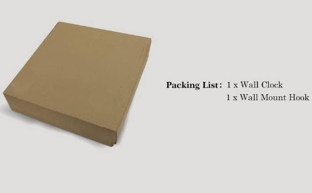 Wall Clock 12 Inch Silent Non-Ticking Battery Operated Clock Big Numbers Easy to Read Wall Clocks Decorative for Bathroom Office Kitchen Bedroom (Gray)