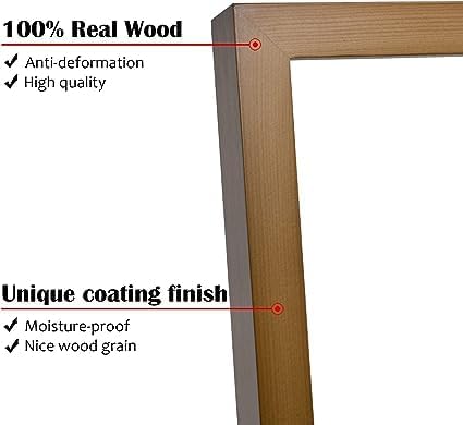 KINLINK 4x6 Picture Frame Brown, Solid Wood Frames with Acrylic Plexiglass for 3.5x5 with Mat or 4x6 without Mat, Tabletop and Wall Display Photo Frame, Set of 4