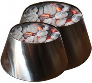VORTEX (IN) DIRECT HEAT for Charcoal Grills, Medium Size - For Weber Kettle 22 26.75 WSM Smokey Mountain XL Kamado XL Big Green Egg