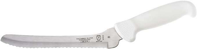 Mercer Culinary Ultimate White, 8 Inch Offset Bread Knife