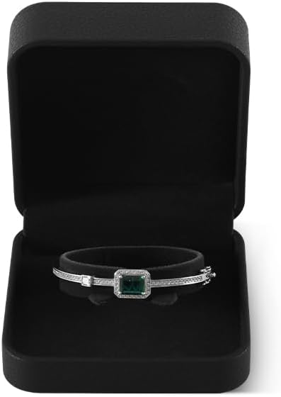 Bracelet Boxes For Jewelry Gift, Leather Bangle Box,Premium Bracelet Holder,Luxury Jewelry Gift Boxes (Black)