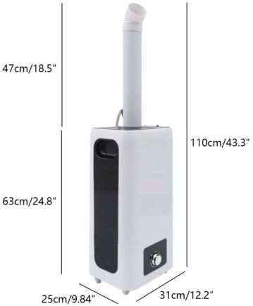 Floor Type Industrial Ultrasonic Sprayer Humidifier Fit Large Room For Office Disinfection Whole House Style Commercial 4Cell Atomizer Bedroom Cool Mist Air Humidifiers Commerical Fog Spray 6.29 Gal