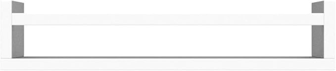 Onlysky Set of 4 Wall-Mounted Kid's Bookshelf - White Floating Nursery Book Shelves - Durable Wood Construction - Ideal for Nursery Decor, Kids Room, Toy Storage