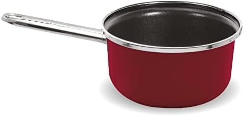 Vasconia Elegance 10-Piece Cookware Set (Dark Red) for Most Stove Tops - Dishwasher, Grill & Oven Safe up to 480℉ (Enamel on Steel) Quick & Even Heat Distribution, Nonstick Interior, Stainless Handles