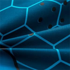 NTBED 5pcs Game Console Comforter Set for Boys Girls Kids Gaming Geometric Bed in a Bag Lightweight Microfiber Gamer Bedding Sets (Blue, Twin)
