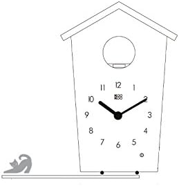 KOOKOO AnimalHouse red, Small Cuckoo Clock with 5 Farm Animals Sounds (Natural Field Recordings)