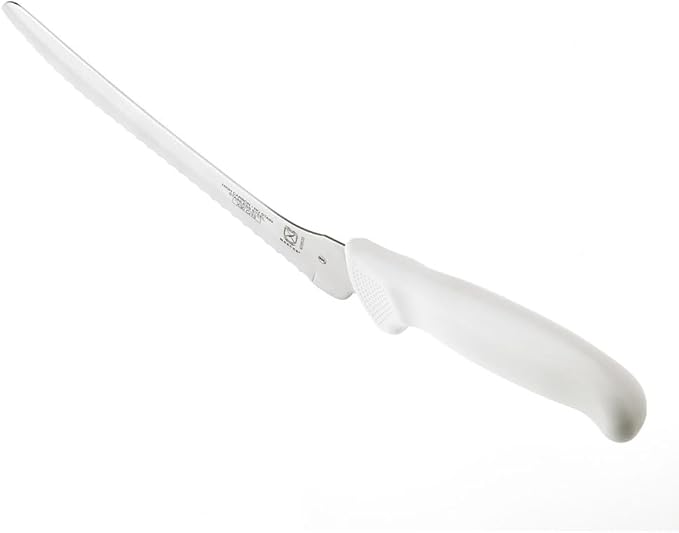 Mercer Culinary Ultimate White, 8 Inch Offset Bread Knife