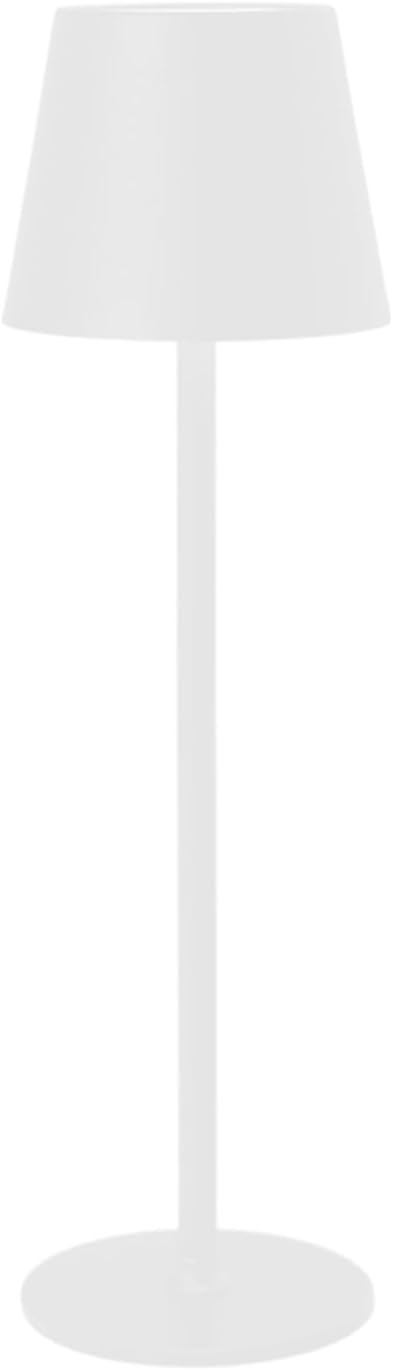 Cordless Table Lamp, Rechargeable Table Lamp with Touch Dimmable Control, Portable LED Desk Lamp for Indoor Patio (White-Round, 1)