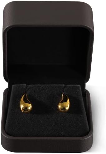 Earring Jewelry Box, Leather Earrings Box,Premium Jewelry Box Earrings,Luxury Earring Case (Brown)