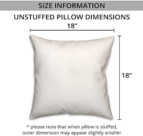 Gray Octopus Indoor/Outdoor Pillow | Decorative Pillows for Living Room Couch Bed Sofa Patio, Fluffy Soft Cushion | Water Resistant Gray, 18x18