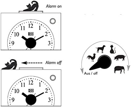 KOOKOO KidsAlarm Yellow, with 5 Different Farm Animals and Their Wake-up Calls (Natural Field Recordings)