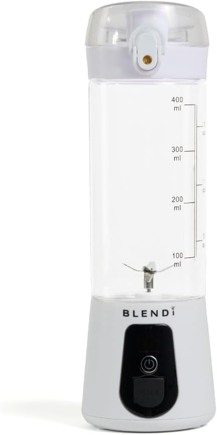 BLENDi Lite Portable Blender (17oz) – USB Rechargeable, Powerful 70W Motor for Smoothies, Protein Shakes & More – Compact, Travel-Friendly & BPA-Free (White)