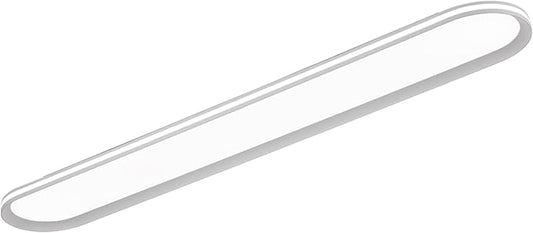 47.1 Inch Metal LED Ceiling Light,Slim, Edge Lit - 65W Full Spectrum Linear Ceiling Lamps,6500K Cool White Modern Ultra Thin Low Profile Light Fixture for Kitchen, Home & Office Hallway