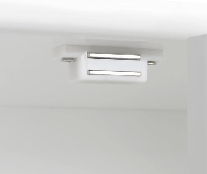 Yaheetech Bathroom Floor Cabinet, Modern Storage Freestanding Organizer Cabinet with Adjustable Shelves & Double Doors, 3-Tier Home Living Room Furniture, White