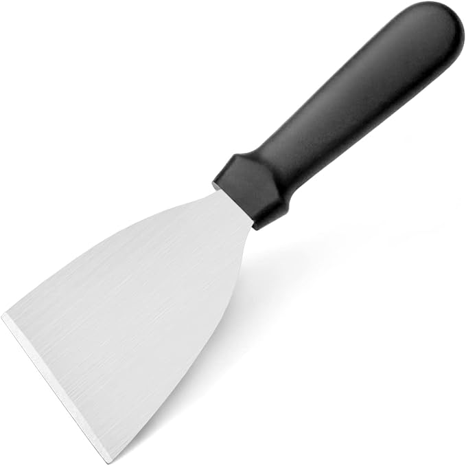 New Star Foodservice 38323 Plastic Handle Slant Edge Grill Scrapers, 4 by 8.5-Inch, Black